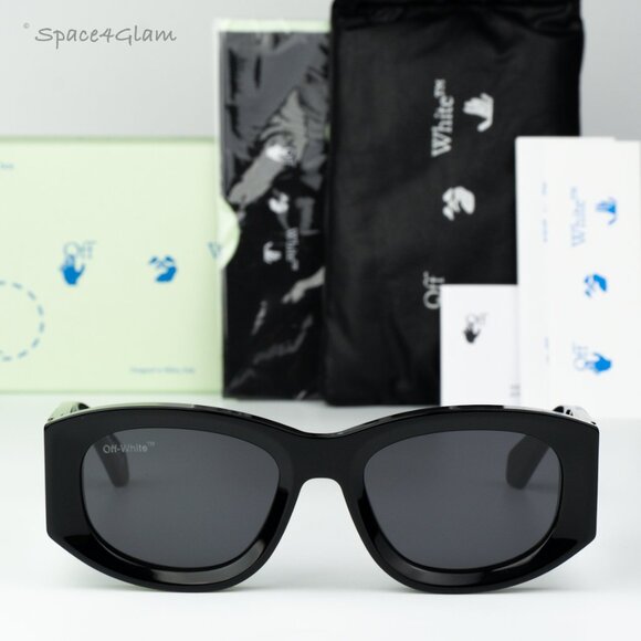 Off-White Women Sunglasses Black Grey Cat Eye OERI041 JOAN  display picture 1